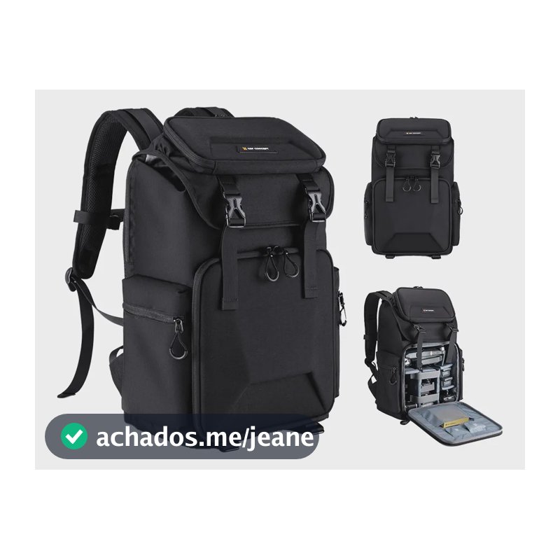 Mochila K&f 25 L Fotografica Prova D'água Dslr 13.098v2 Preto