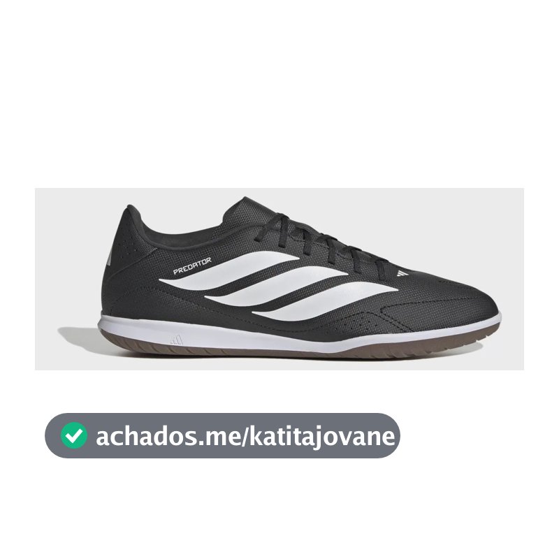 Chuteira Futsal Masculina Predator Essentials 26.5 adidas Preto 40 Br