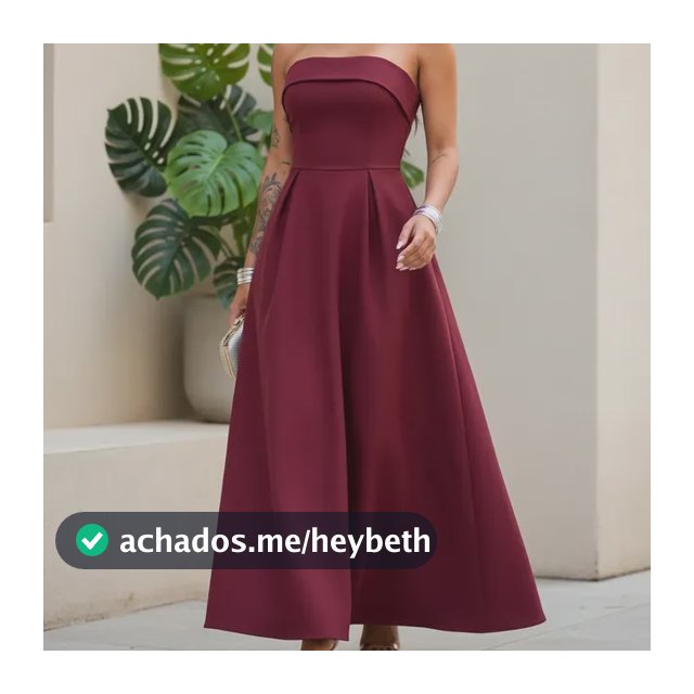 Vestido Longo Feminino Tomara Que Caia Alfaiataria
