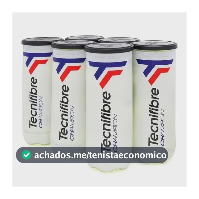 Bola De Tênis Tecnifibre Champion One (6un) - Pró Spin Verde