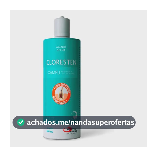 Shampoo Dr. Clean Cloresten Antibacteriano Antifúngico 500ml Neutra
