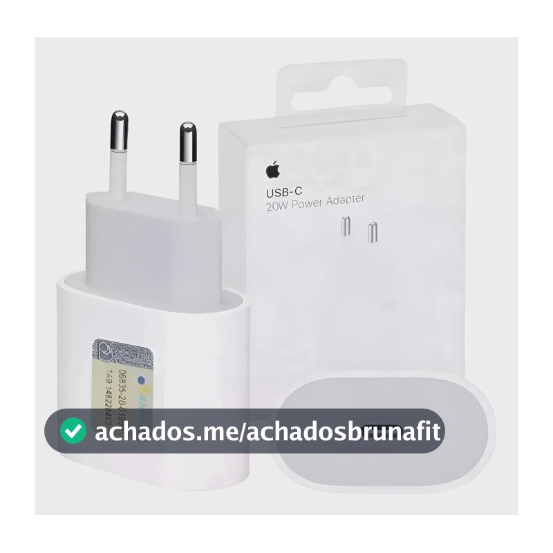 Carregador Apple iPhone Usb-c Power Adapter 20w Branco