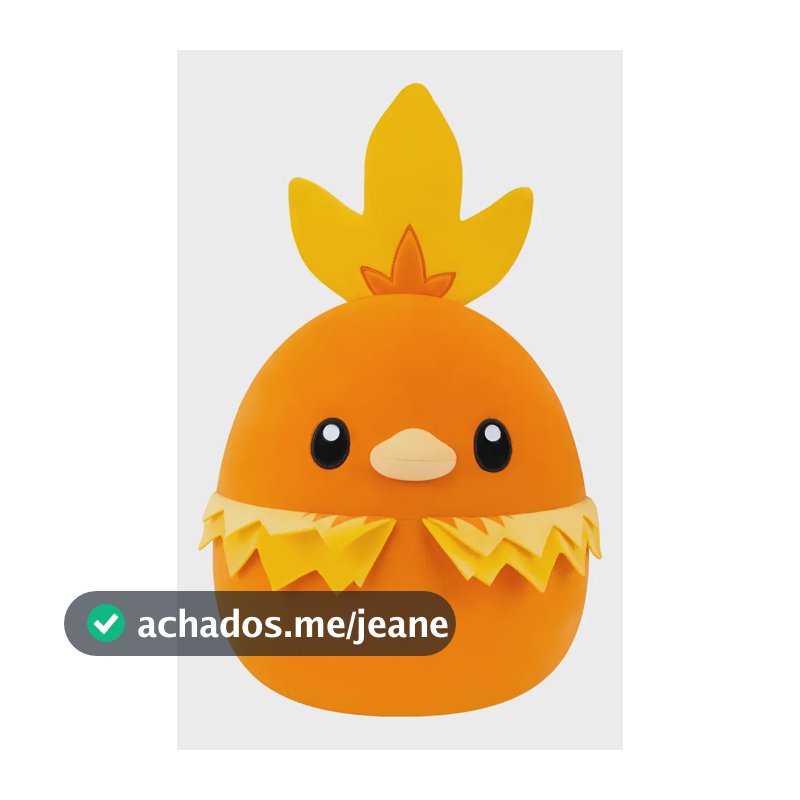 Pelúcia Torchic De 25cm - Squishmallows Pokémon - Laranja