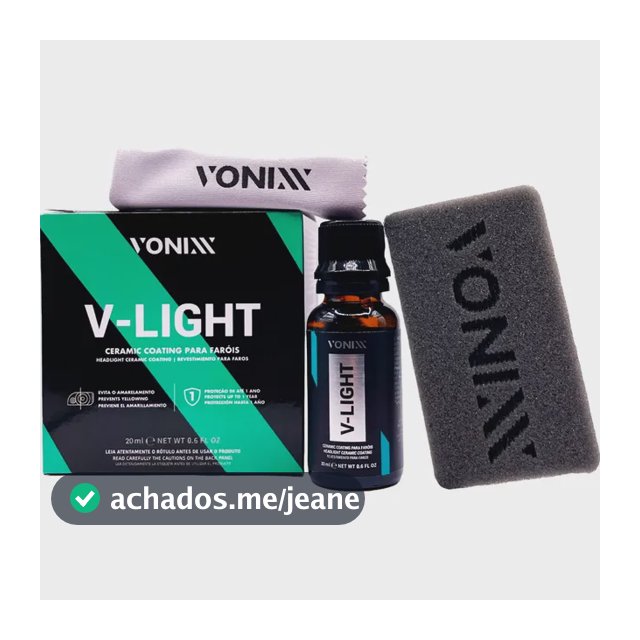 V-light Vitrificador Para Faróis 20ml Vonixx Vitrificação