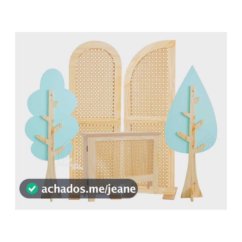 Kit Festa Em Mdf Palha Pinus Uso Decorativo