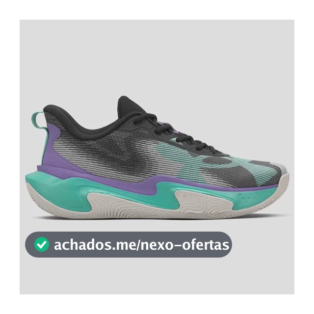 Tênis Masculino Layup Under Armour Black/purplhebe/grenmod Liso 43 Br