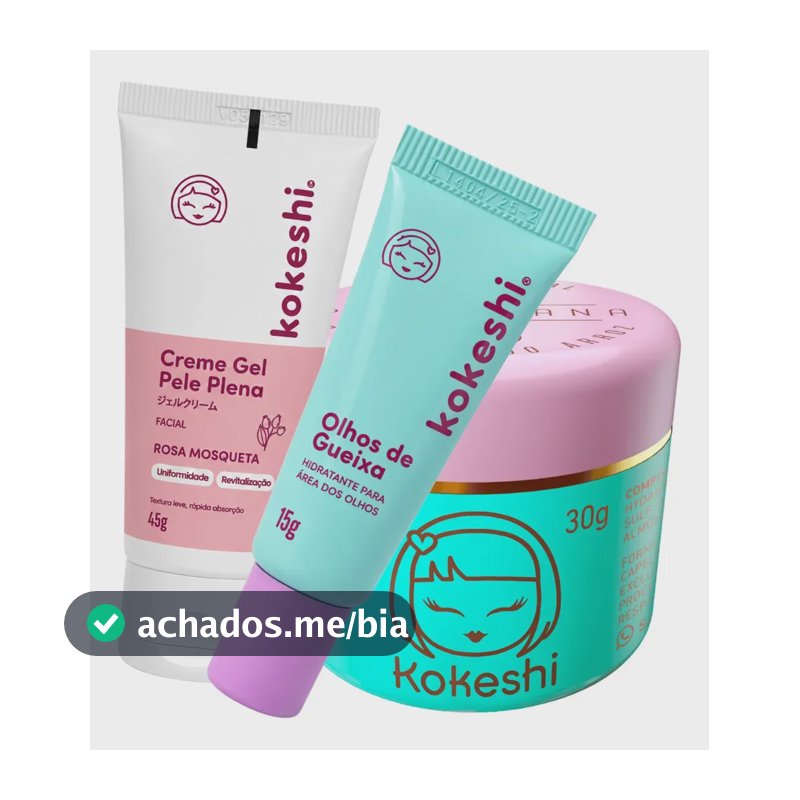 Kit Kokeshi Pele De Porcelana + Olhos De Gueixa + Pele Plena