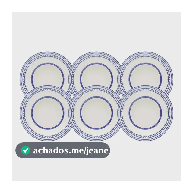 Jogo De Pratos Fundos Sopa Kit 6 21cm Cerâmica Grano