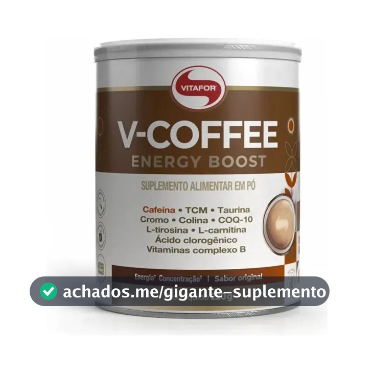 Suplemento V-coffee Energy Boost 220g Vitafor