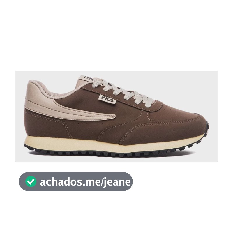Tênis Fila Renno Classic Sl Masculino Leve Confortável Marrom/castanho Liso 38 Br
