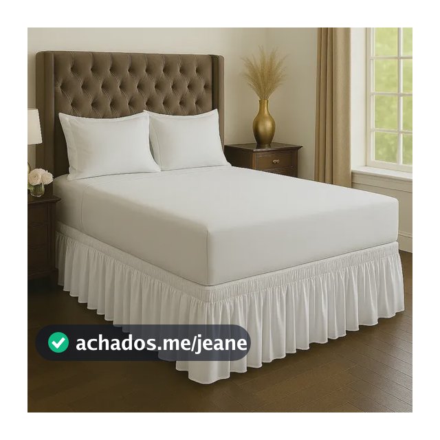 Saia 2 Elástico Box Casal Queen Protetora Ajustável Barato