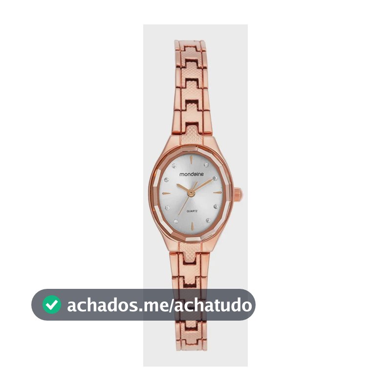 Relógio De Pulso Mondaine Feminino 32935lpmvrm2 Rosa Prateado