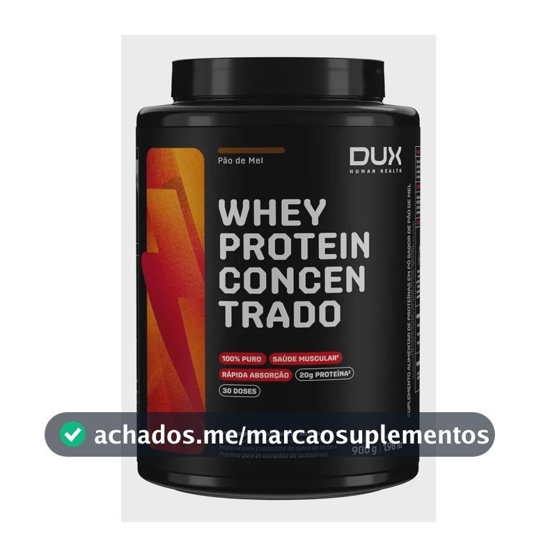 Whey Protein Concentrado Dux Company Pó 900g