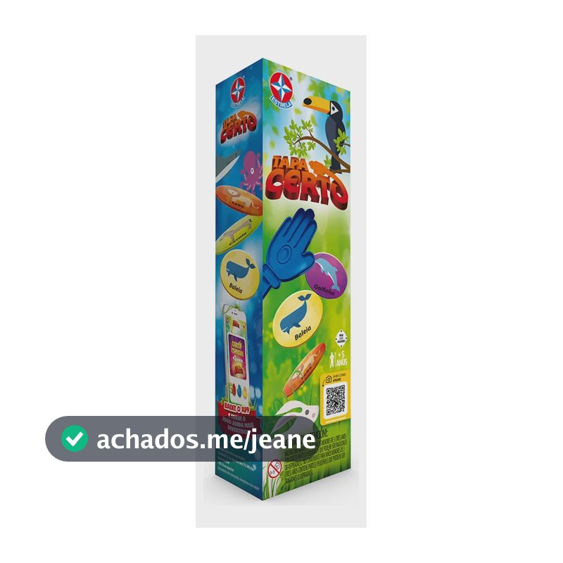 Jogo Tapa Certo Estrela - Brinquedos Estrela