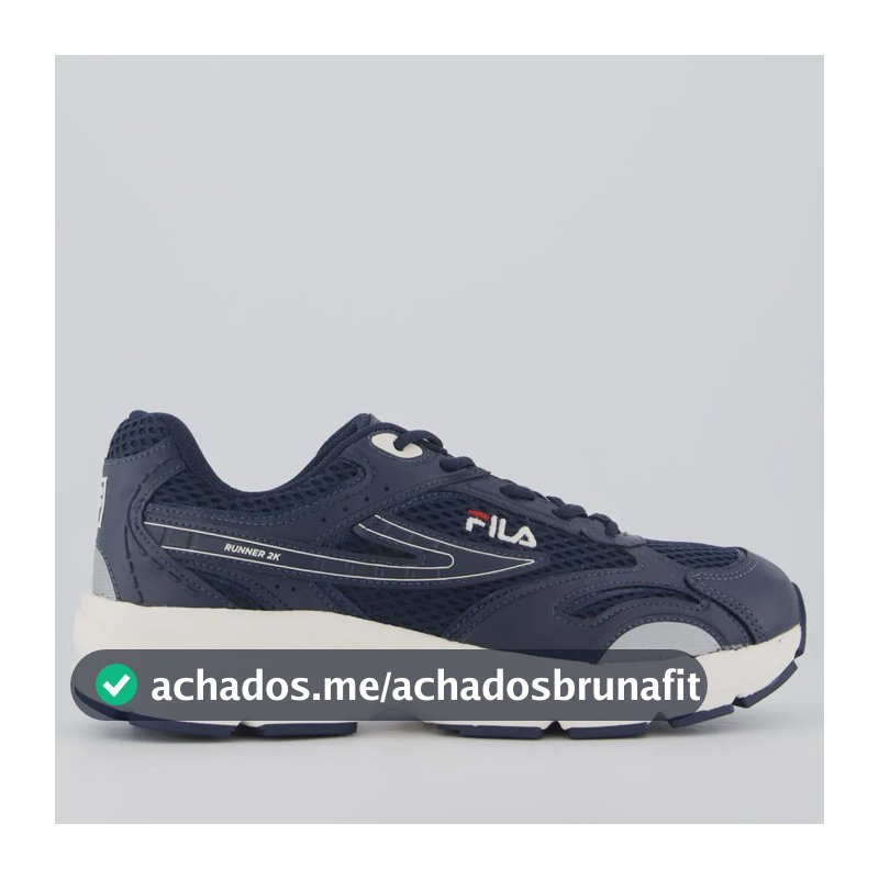 Tênis Fila Runner 2k Marinho Azul-marinho - 42 Br