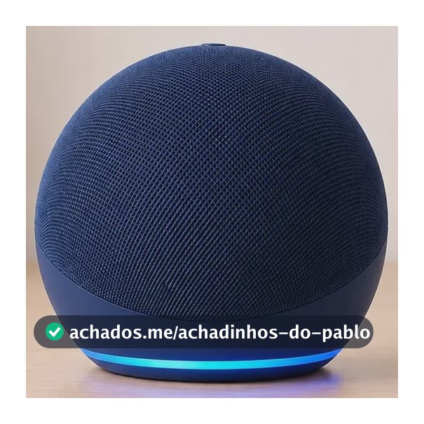 Alaxe Caixa De Som Inteligente Comando Voz Portátil Bluetoot Azul