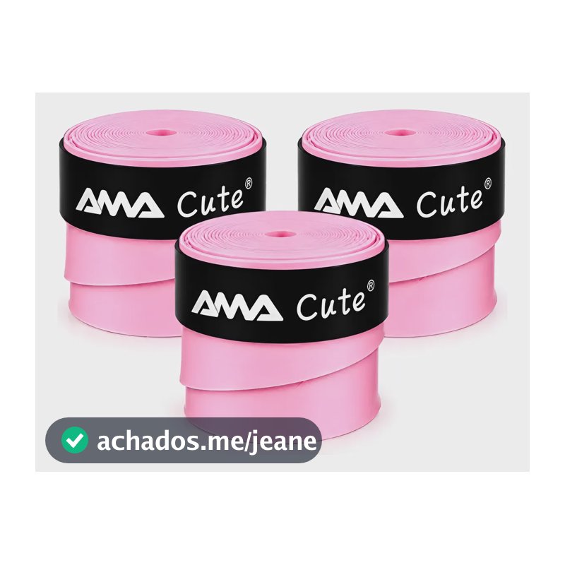 Overgrip Ama Sports Cute 3 Unidades Pet Desenho Patinhas Rosa