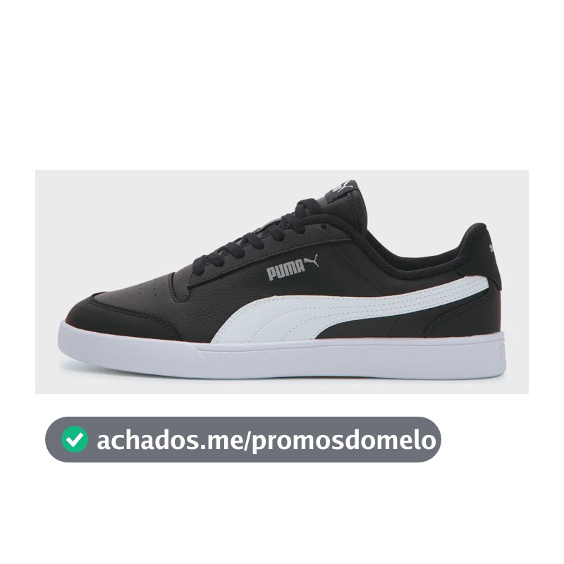 Tênis Masculino E Feminino Shuffle Puma Preto Liso 38 Eu
