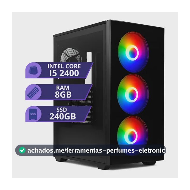 Pc Gamer Cpu Deutel Core I5 3.1ghz Ssd 240gb Memoria Ram 8gb 8 Gb