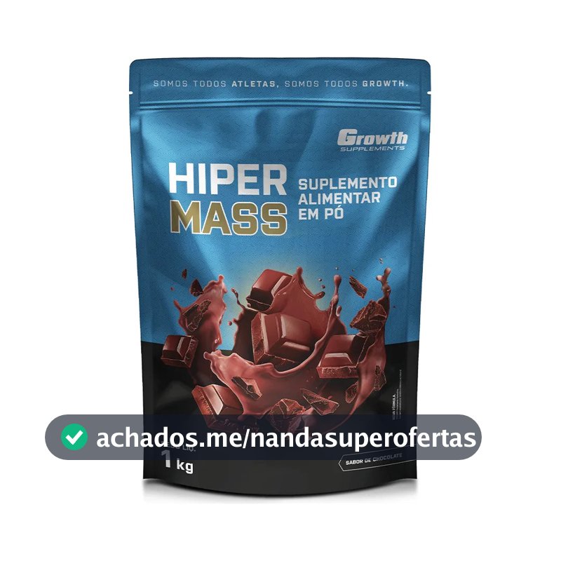 Hiper Mass 1kg Growth Supplements - Sabor Chocolate