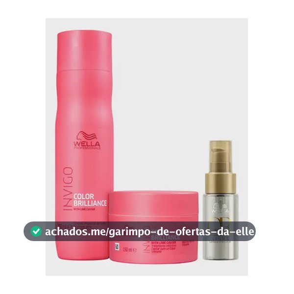 Wella Color Brilliance Sha +mascara +oil Light (peq)