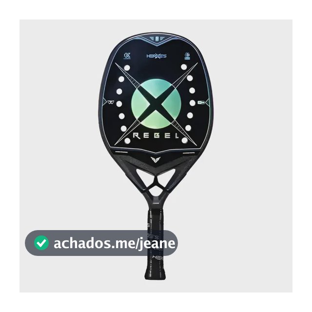 Raquete De Beach Tennis Heroes Rebel 2024 Com Capa Preto