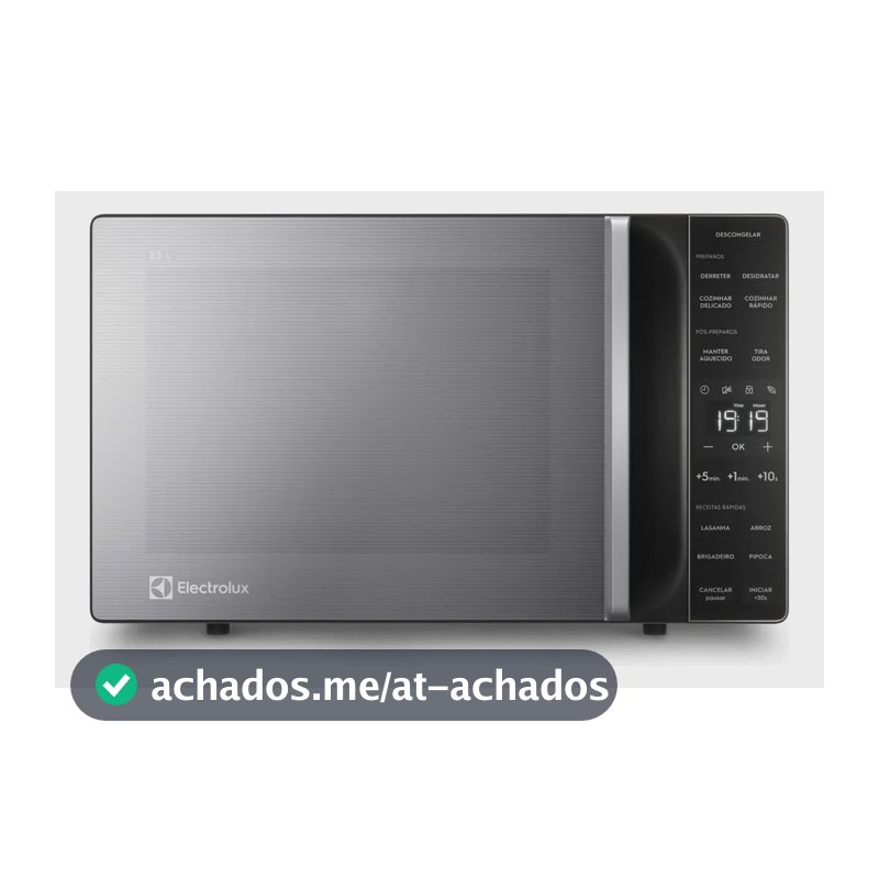 Micro-ondas ME23S 23L Efficient Com Descongelamento Assistido Cor Inox Electrolux