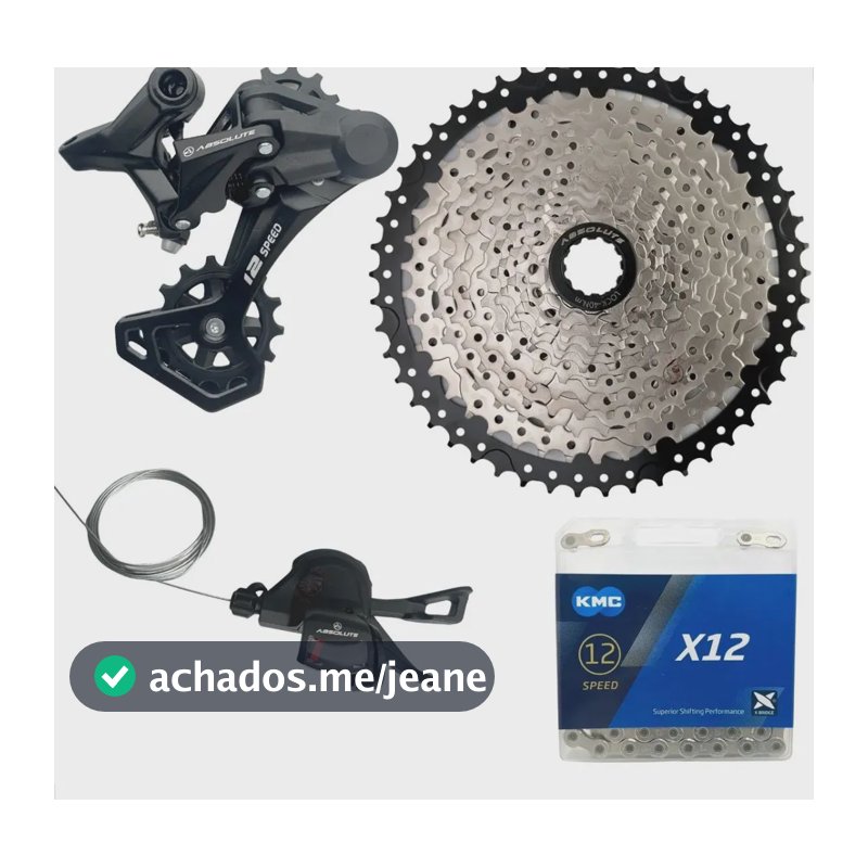 Kit Relação Absolute Nero 12v 1x12v Corrente Kmc K7 11/50