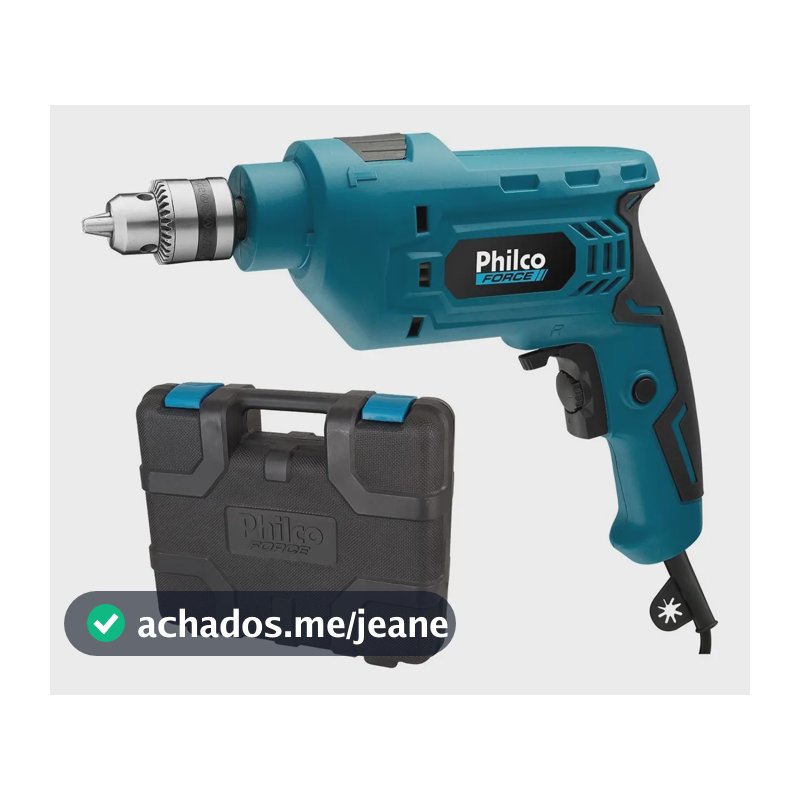 Furadeira Philco Force 650W 2800RPM com Maleta PFU01M