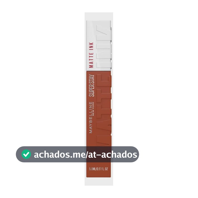 Maybelline SuperStay Matte Ink Batom Líquido Matte Longa Duração 16H com Aplicador Preciso, Não Transfere e Cor Intensa, Acabamento Matte Confortável, Brown Edition Cor Entertainer, 5ml