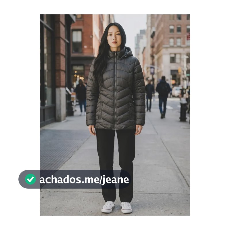 Jaqueta Fem. Nylon Alongado Capuz Facinelli 620235 Verde-escuro Gg Lisa