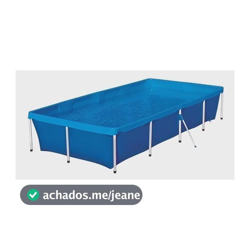 Piscina 3.000 Litros Botafogo - Aço Resistente, Lona Pvc Durável E Fácil De Montar