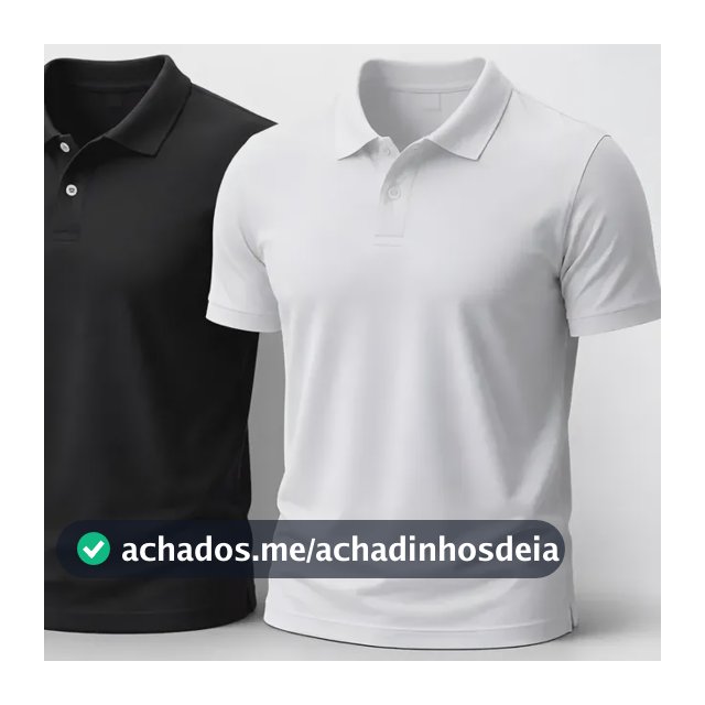 Kit 2 Camisa Gola Polo Masculina Básica Piquet Camiseta