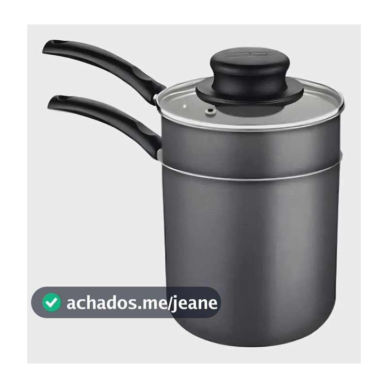 Cuscuzeira Tramontina em Alumínio com Revestimento Interno e Externo em Antiaderente Starflon Max Chumbo 10 cm 0,8 L