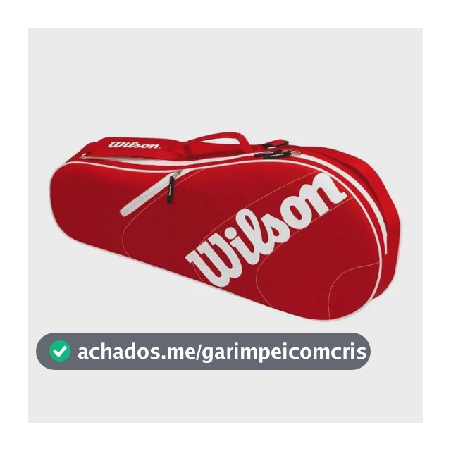 Raqueteira De Tênis Advantage Team X3 Wrz609503 Wilson Vermelho