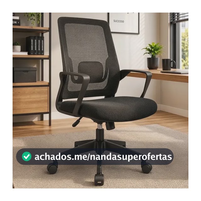 Cadeira De Escritório Ergonômica Giratória Premium Tela Mesh Multicolorido Espuma De Alta Densidade