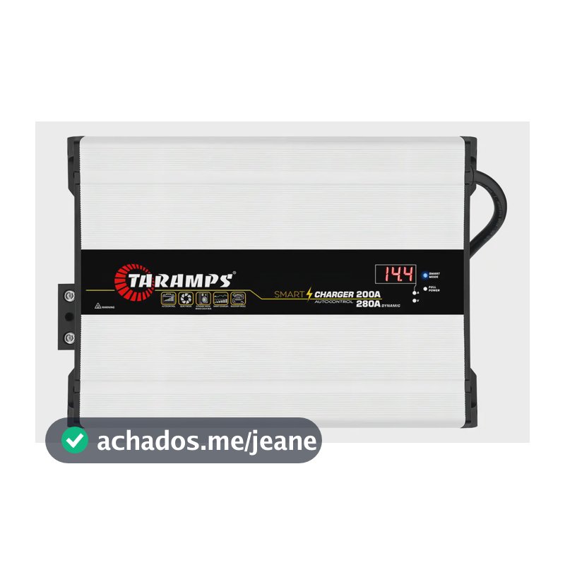 Fonte Automotiva Taramps Smart Charger 200A/280A Inteligente para Som e Baterias