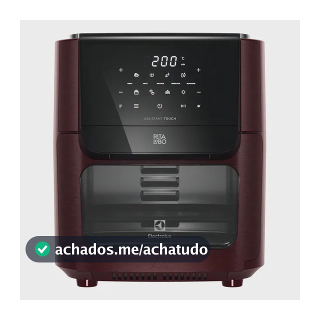 Fritadeira Air Fryer Oven Electrolux por Rita Lobo 12L Digital Vermelha Escura Experience 1700W EAF86