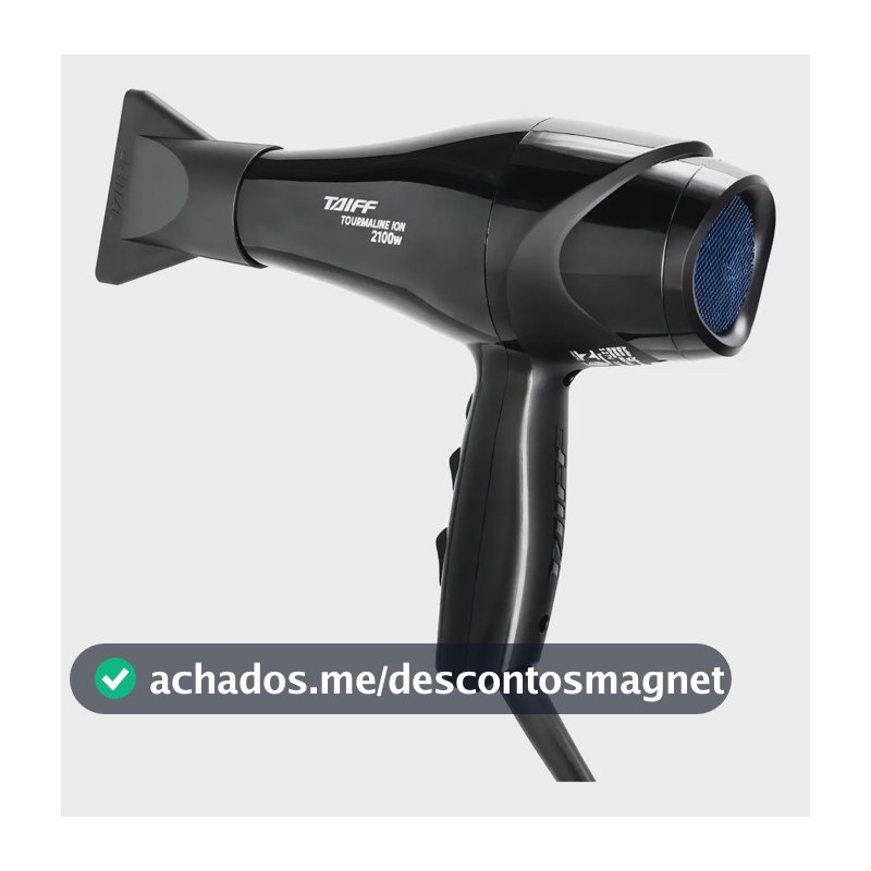 Secador de Cabelo Taiff Tourmaline 2100w Profissional Cor Preto