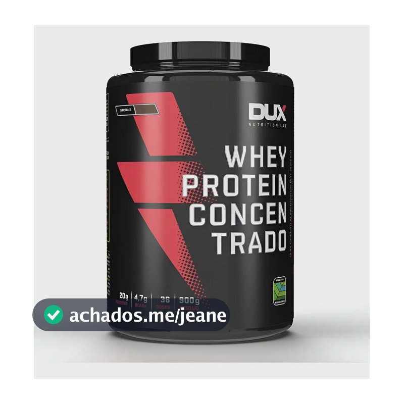 Whey Concentrado Dux 900g Chocolate Branco Chocolate Branco