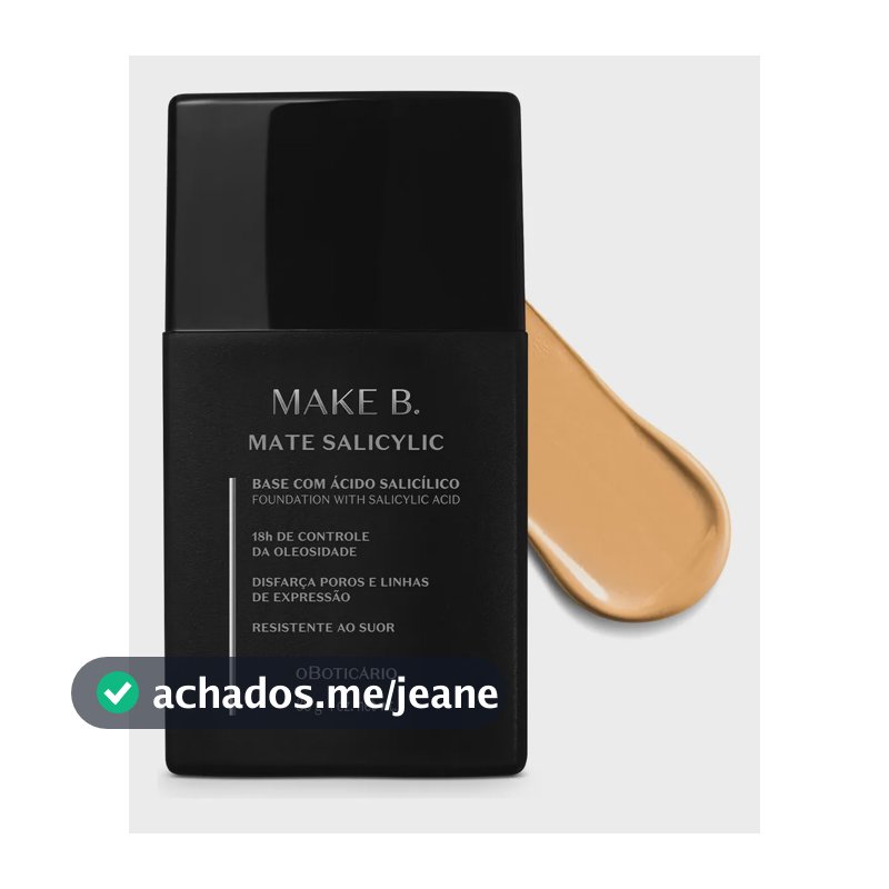 O Boticário Make B. Salicylic Base Líquida Mate 215q 30g