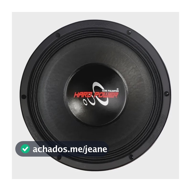 Alto Falante Hard Power 1850 12 Woofer Som Auto Original 4oh Preto