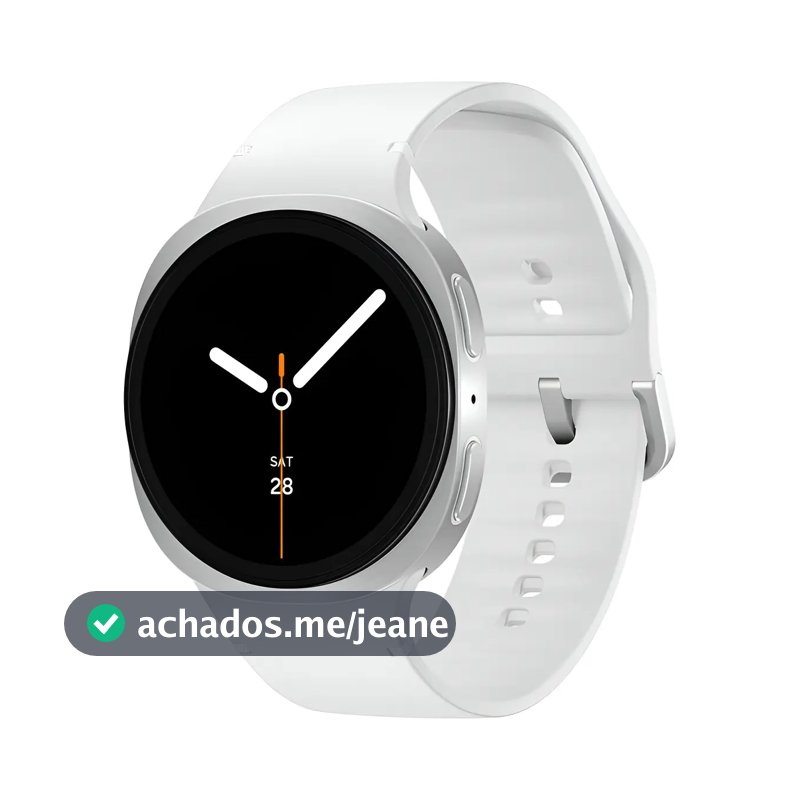 Samsung Galaxy Watch8 Smartwatch 40mm Lte, Galaxy Ai Caixa Prata Pulseira Prata Bisel Prata