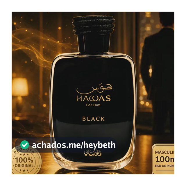 Perfume Eau De Parfum Rasasi Hawas Black Masculino 100ml