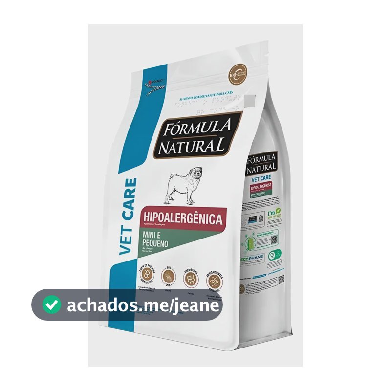 Racao Hipoalergenica Caes Vet Care Fórmula Natural 2 Kg