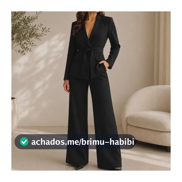 Conjunto Alfaiataria Feminino Blazer Calca Elegant Social