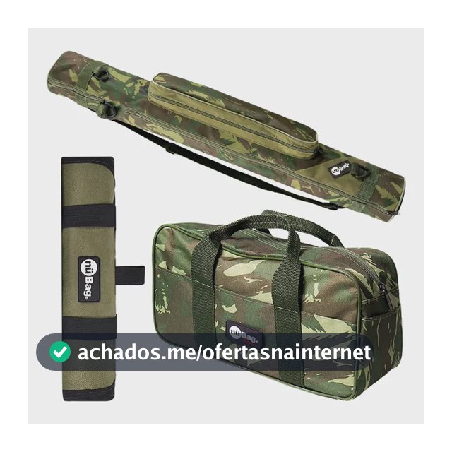Kit Pesca Com  Bolsa, Porta Vara 1,5m  Porta Anzol Pesqueiro