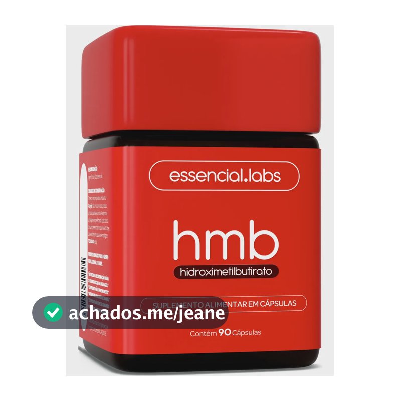 HMB 1500mg Hidroximetilbutirato - Fórmula com Máxima Concentração e Pureza - 90 Cápsulas