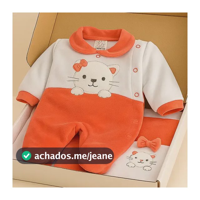 Saida Maternidade Menino Menina 2 Peças Tecido Plush