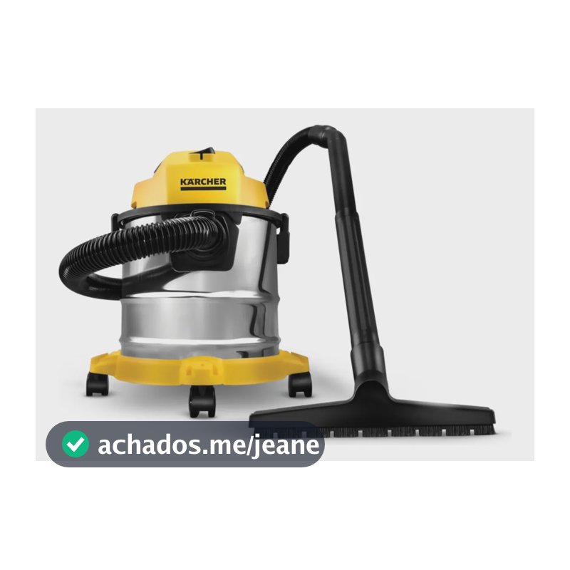 Aspirador de Pó e Água Kärcher WDL 1s 1700W Tanque 12L Alcance de 7,5 m Filtro HEPA e Função Soprador
